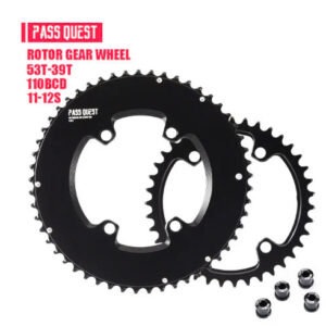 Đĩa xe đạp Pass Quest ROTOR 110BCD 2X Sprocket AERO crankshaft set Road bike Gravel bike