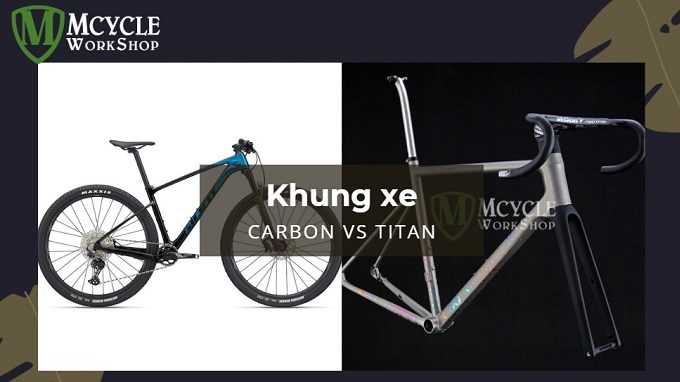 So sánh khung xe đạp vật liệu Carbon và Titanium